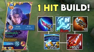 ONLY FEW NOLAN USERS KNOW THIS TRUE DAMAGE BUILD DAMAGE HACK 🔥😱 [upl. by Eenahc]