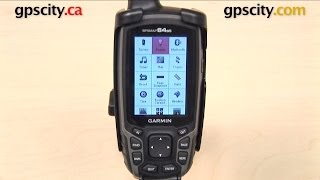 Garmin GPSMAP 64 Series Display Settings with GPS City [upl. by Gnilrac]