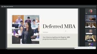 Deferred MBA Admission session into top US Bschools by Nishtha Yadav [upl. by Attenyw]