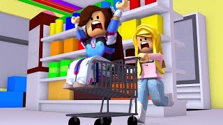 TRAPPED IN THE SUPERMARKET FOR 24 HOURS Roblox [upl. by Aynad]