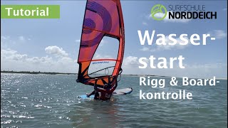 Surfschule Norddeich Windsurfen Tutorial Wasserstart I Einfach Windsurfen lernen VDWS [upl. by Doownelg]