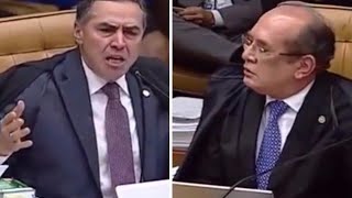 Gilmar e Barroso trocam ofensas em sessão no STF [upl. by Fancie]