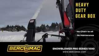 Cub Cadet XT3 Bercomac 48quot Blower Snowstorm Evelyn [upl. by Utimer]