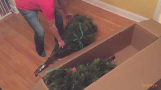 National Tree Company 75 Carolina Pine Tree Unboxing Part 1 Assembly in Part 2 [upl. by Odelia977]