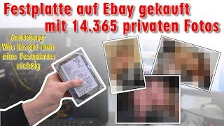 Festplatte auf Ebay mit 14365 privaten Fotos gekauft  Wie löscht man eine Festplatte richtig [upl. by Farleigh]