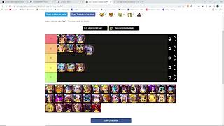 Valor Legends Eternity  QUICK UPDATED TIER LIST EXCLUDING SHADOWLIGHT [upl. by Alver]