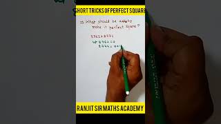 Short tricks Perfect Square Competitive exam [upl. by Eiro]