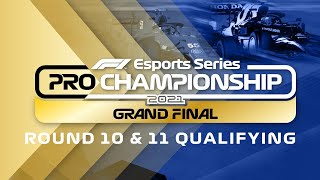 2021 F1 Esports Pro Championship Rounds 1011 Qualifying [upl. by Elinor547]