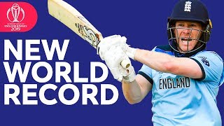 World Record Sixes  Morgan Hits 17 Sixes  ICC Cricket World Cup 2019 [upl. by Brahear]