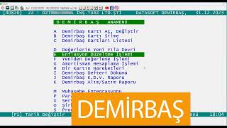 Datasoft Enflasyon Muhasebesi Demirbaş  İlk uygulama [upl. by Mahsih987]