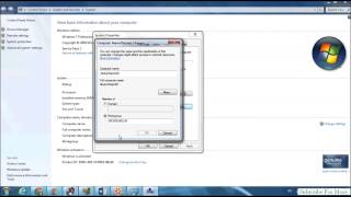 How to Change Workgroup Name in Windows 7 [upl. by Ylle]