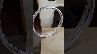 How to do chrome on sandblasting Rim [upl. by Vonni]