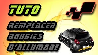 TUTO changer bougies dallumage Renault Clio 3 RS how to change spark plugs [upl. by Kyle]