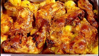 Frango com batata assado no forno a melhor receita [upl. by Kearney]