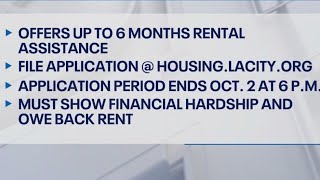 LA emergency rental assistance program begins accepting applications [upl. by Arodasi94]