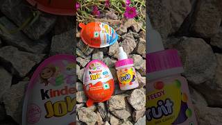 Fun Feedy Fruit Jems Chocolate in Kinder Egg shorts ytshorts candy [upl. by Aicirtak]