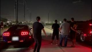 ALL MOTOR Coyote FBO VS Charger HellCat RedEye 18th Mile WITH A GAP [upl. by Aerdnahc]