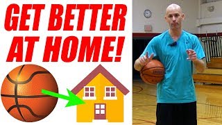 AT HOME Basketball Drills Handling Shooting amp Footwork 🏀➡🏡 [upl. by Oel]