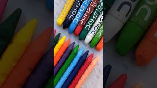 PLASTIC CRAYONS 🆚 OIL PASTELS 😍✨ Which colour is the best trending challenge drawing shorts [upl. by Illom494]