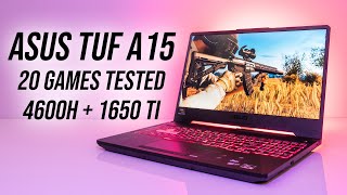 ASUS TUF A15 Ryzen 4600H  GTX 1650 Ti Gaming Benchmarks [upl. by Asaert]