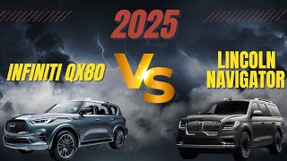 2025 Infiniti QX80 vs Lincoln Navigator Feature Showdown [upl. by Amelus76]