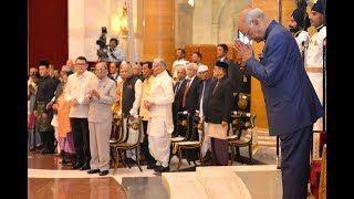 President Kovind presents Padma Awards [upl. by Anitsrhc]