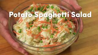 Quick amp Easy Potato Spaghetti Salad Recipe [upl. by Nessnaj]