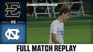 ETSU vs North Carolina Full Match Replay  2024 ACC Mens Soccer [upl. by Adnoluy2]