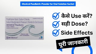 Movicol Paediatric Powder for Oral Solution Sachet Uses in Hindi  Side Effects  Dose [upl. by Barolet542]