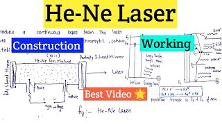 HeNe Laser with Construction and Working in Laser  Engineering Physics  Lec30 [upl. by Massey]