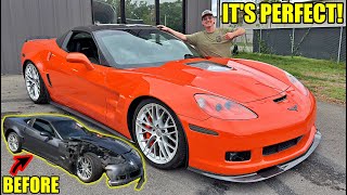 Our Wrecked Corvette ZR1 Is Fully Rebuilt [upl. by Osbourn468]