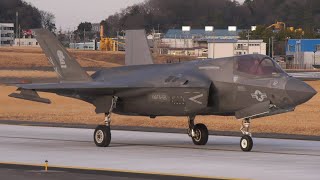 岩国基地アメリカ海兵隊VMFA121所属のF35Bライトニング戦闘機2機が横田基地より訓練へ F35Lightning IWAKUNI YOKOTA MARINES グリーンナイツ [upl. by Dorlisa673]