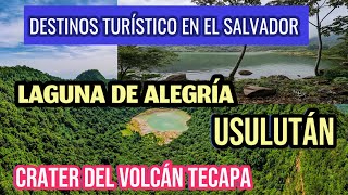 ASI es la IMPRESIONANTE LAGUNA DE ALEGRIA en Usulután CRATER DEL VOLCÁN TECAPA🏝️EL SALVADOR 🇸🇻 [upl. by Azzil620]