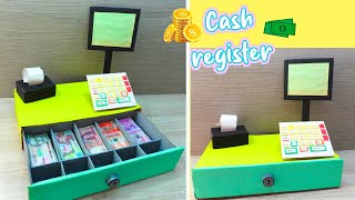 Haz tu propia caja registradora con cartón reciclado Tutorial DIY [upl. by Yuk207]