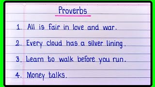 Proverbs In English  English Proverbs 10  Motivation proverbs in english [upl. by Niawd743]