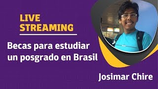 Becas de Posgrado en Brasil  Josimar Chire [upl. by Amada361]