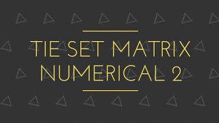 Network Topology amp Graph Theory Ep6 Tie Set matrix numerical 2 [upl. by Patric]