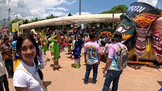 Phi Ta Khon Festival THAILAND 2024 Parade ghost mask Festival of Thailand [upl. by Meilen]