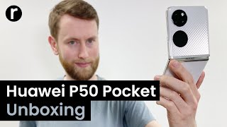 Huawei P50 Pocket Unboxing and HandsOn [upl. by Hamel944]