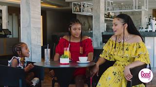 WORLD EXCLUSIVE Pearl Thusi is interviewed by her daughters [upl. by Nimsaj]