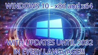 Windows 10 with official Microsoft updates until 2032 in every language 32 and 64 bit [upl. by Fredi]