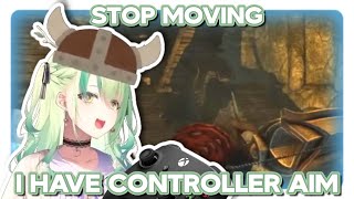 Fauna struggling with her controller aim【HololiveEN】 [upl. by Tonye]