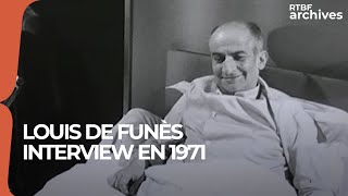 Louis de Funès  interview sur le tournage de quotJOquot 1971  RTBF Archives [upl. by Mowbray]