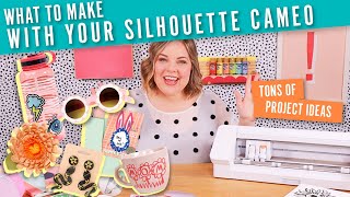 What to Make with Your Silhouette Cameo 4  Silhouette Project Ideas [upl. by Sucram]