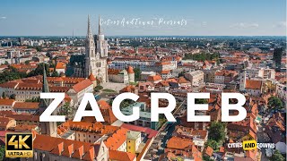 Zagreb Croatia 🇭🇷 in 4K Video by Drone ULTRA HD  Flying over Zagreb Croatia [upl. by Nede271]