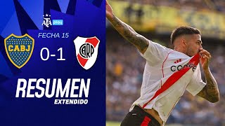 Boca Juniors 0 vs 1 River Plate  TorneoBetano  Resumen Extendido  Fecha 15 [upl. by Aerdnat]