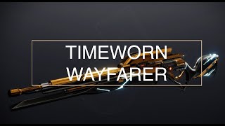 Timeworn Wayfarer  PVP Review amp Gameplay  The Final Shape [upl. by Ynafets]