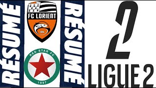 FC Lorient  Red Star 21 Résumé  Ligue 2  20242025 [upl. by Laius]