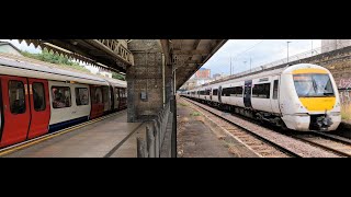 c2c and District Line trains at Upton ParkLondon [upl. by Ainnat482]