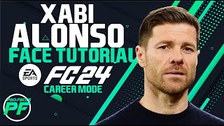 EA FC 24 XABI ALONSO FACE  Face Creation  CAREER MODE  LOOKALIKE LEVERKUSEN [upl. by Thorvald]